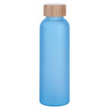 Glas-Flasche TAKE FROSTY - blau