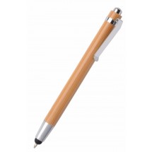 Kugelschreiber TOUCH BAMBOO - braun/silber