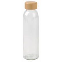 Glas-Flasche DEEPLY - braun/transparent