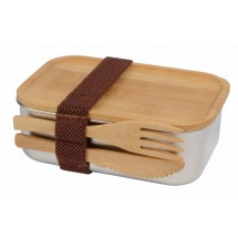 Lunchbox ECO TASTE - braun/silber