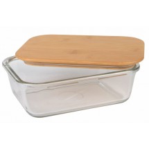 Lunchbox ROSILI, Füllmenge ca. 1.060 ml - braun/transparent