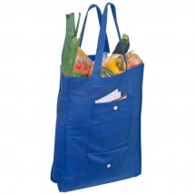 Faltbare Non-Woven Einkaufstasche - blau