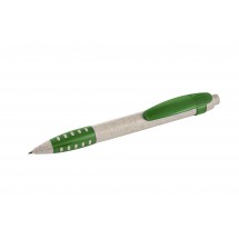 Metmaxx® Kugelschreiber "PureLogo" beige/grün  Wheat Straw