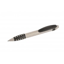 Metmaxx® Kugelschreiber "PureLogo" beige/schwarz Wheat Straw