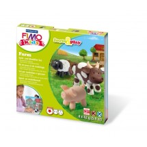 STAEDTLER FIMO kids Modellierset form&play, Farmtiere