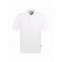 Pocket-Poloshirt Top-weiß