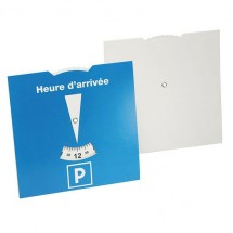 Karton-Parkscheibe Frankreich - blau/weiß