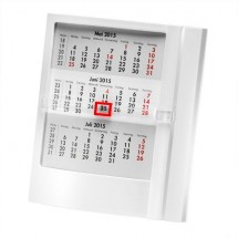 Tischkalender 1-sprachig - weiß/weiß