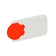Chiphalter mit 1 Euro-Chip - orange/weiß