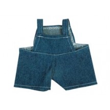 Jeans-Latzhose für Plüschtiere Gr. M - dunkelblau