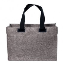 Polyesterfilz Shopper mit pull-out - anthrazit