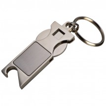 Schlüsselanhänger mit Einkaufschip - grau