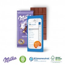 Schokoladentafel von Milka, 40 g, Klimaneutral, FSC®
