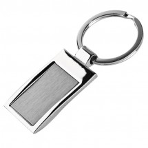 Metall-Schlüsselanhänger - grau