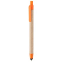 Touchpen mit Kugelschreiber Tempe - orange