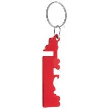 Flaschenöffner/Schlüsselanhänger Peterby - rot
