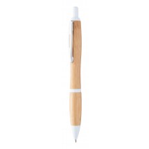 Bambus-Kugelschreiber Coldery-weiß