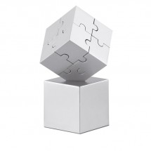 3D-Puzzle KUBZLE - silber matt