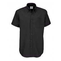 Shirt Oxford Short Sleeve /Men - Black