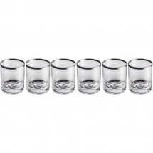 Set aus 6 Whiskygläsern - transparent