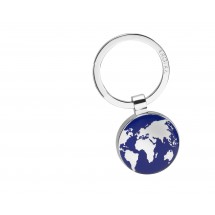Schlüsselanhänger AROUND THE WORLD - blau, silber