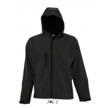Hooded Softshell Jacket Replay - Black