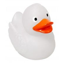 Quietsche-Ente Magic Duck mit Farbwechsel - milchig weiß
