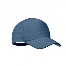 NAIMA CAP Hanf Baseball Kappe 5 Panele blau