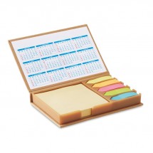 Notizzettelhalter mit Kalender MEMOCALENDAR - beige