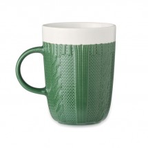 KNITTY Keramik Kaffeebecher 310ml grün