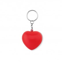 Schlüsselring mit PU Herz LOVY RING - rot