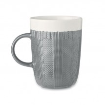 KNITTY Keramik Kaffeebecher 310ml grau