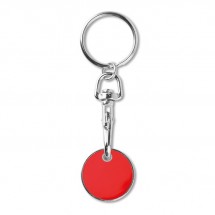 Schlüsselring mit Chip EUR TOKENRING - rot