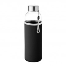 Trinkflasche Glas 500 ml UTAH GLASS - schwarz