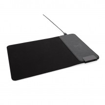 Mousepad mit 15W Wireless Charging und USB Ports-schwarz