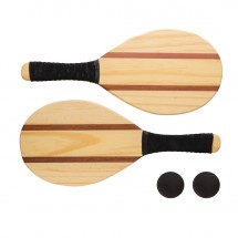 Frescobol Tennis-Set aus Holz, braun