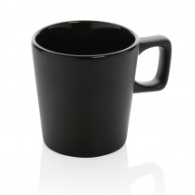 Moderne Keramik Kaffeetasse, schwarz