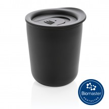 Antimikrobieller Kaffeebecher im klassischen Design, schwarz