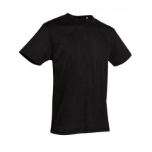 Crew Neck T-Shirt Active Cotton Touch - Black Opal
