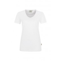 HAKRO Damen V-Shirt Mikralinar® PRO - hp weiß