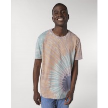 Unisex T-Shirt Creator Tie and Dye tie&dye teal monstera/lilac petal XS