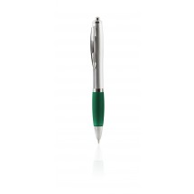 Kugelschreiber Malaga, silber/grün