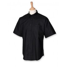 Classic Short Sleeved Oxford Shirt - Black