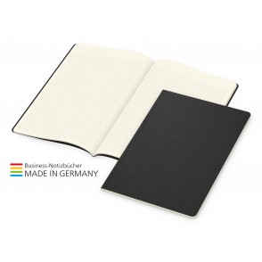 Softcover-Copy-Book Creme bestseller A4, schwarz,Prägung schwarz-glänzend inkl.