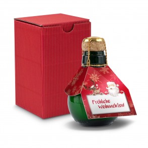 Geschenkset: Kleinste Sektflasche: Fröhliche Weihnachten