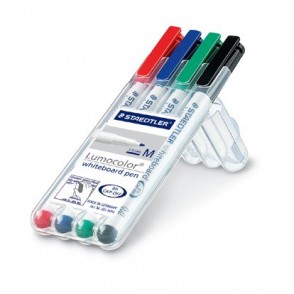 STAEDTLER Box mit 4 Lumocolor whiteboard pens