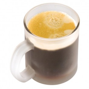 Kaffeetasse weiß gefrostet