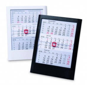 Kunststoff-Tischkalender Standard  '6-sprachig'