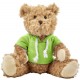 Plüsch-Teddybär Olaf mit aufgestickten Augen - Grün