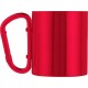 Doppelwandiger Kaffeebecher Carbine aus Edelstahl (200 ml) - Rot